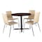 National Public Seating Cafe/Bistro Chair, Natural Seat, Natural Back, 21 1/2 in W 23 1/4 in L 33 7/8 in H, Armless BCC22 - alternate 7
